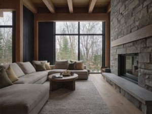 lambris de bois intérieur